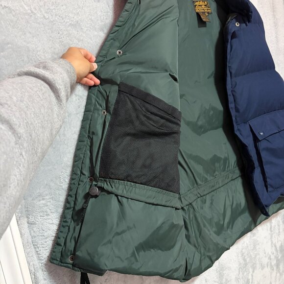 VTG Eddie Bauer Jacket Mens XXL Tall Goose Down Puffer Vest Full Zip 80'S - Picture 5 of 10